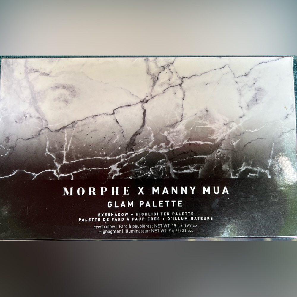 Morphe x Manny Mua Palette
Glam Palette 12 eyeshadows
2 highlighters